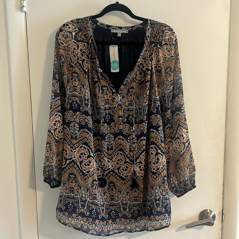 Daniel Rainn Breese Tie Neck Top